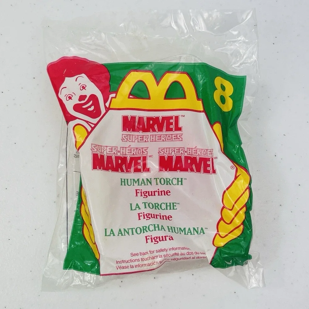 McDonalds Happy Meal Toy 1996 Marvel Super Heroes Human Torch 8 in Series
